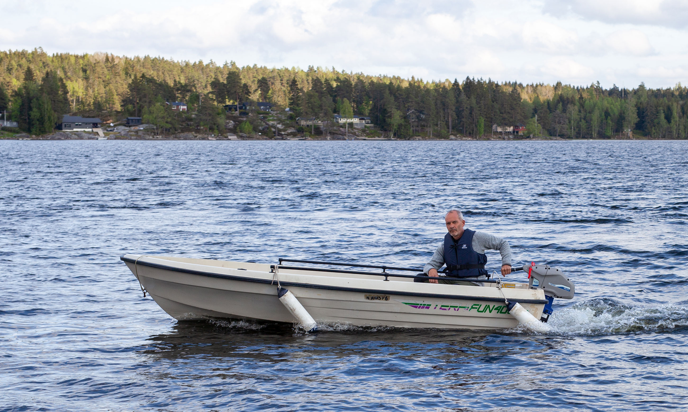 Båt på norsk innsjø